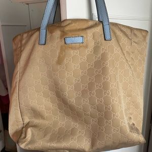 TWO-TONE GUCCI TOTE